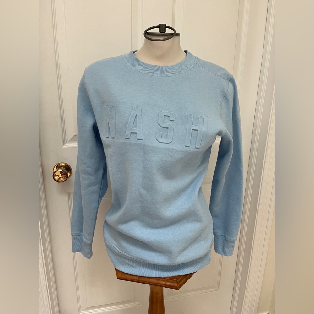 Nash Women's Sky Blue Crew Neck Sweatshirt size S/M